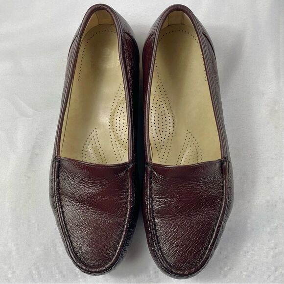 SAS Simplify Antique Wine Loafers Women’s Sz 9W - Picture 5 of 12